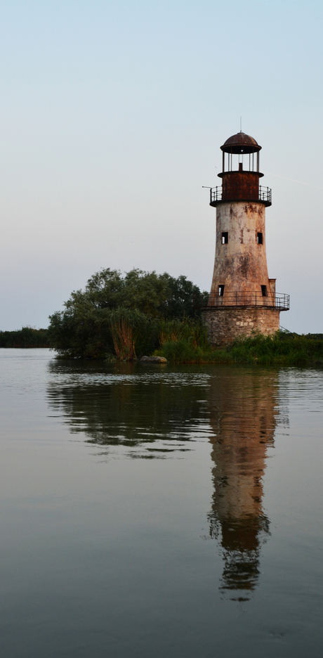 Oud vuurtoren in Sulina, Roemenie