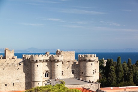 Grootmesters kasteel op Rhodos Griekenland