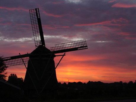 Windmill in the morning