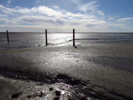 Het wad bij Schiermonnikoog