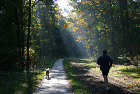 Joggen in de natuur