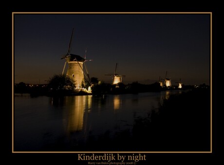 Kinderdijk by night