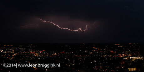 Bliksem boven Enschede