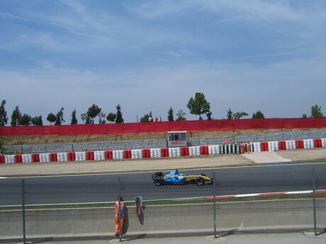 Alonso tijdens zijn overwinning in Spanje