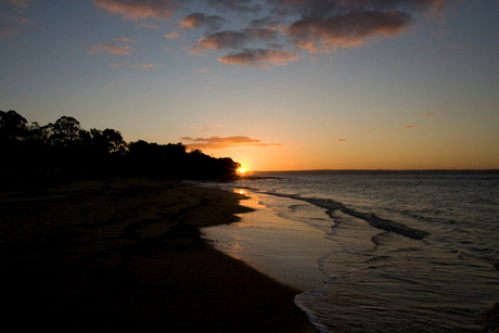 zonsondergang op Philip island