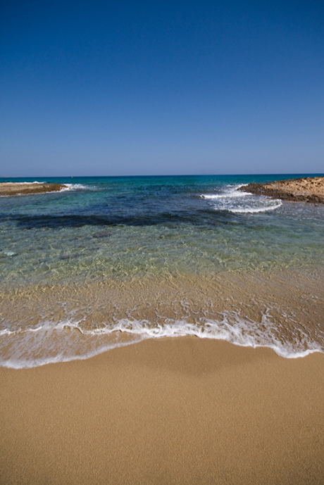 Afgelegen strand. Kreta