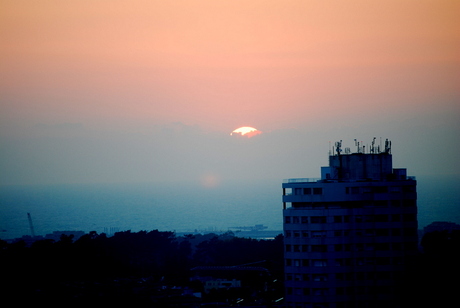 zonsondergang in Porto