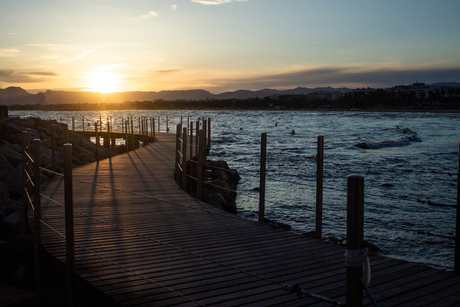 Sunset in Salou, Spain