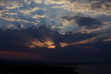 Zonsondergang in spanje