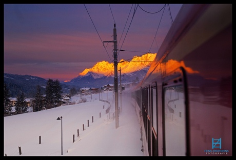 Onderweg naar de wintersport