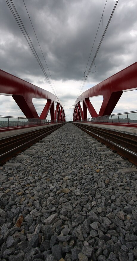 Spoorbrug tussen Zwolle - Hattem (Hanzelijn)