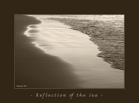 Reflection of the sea