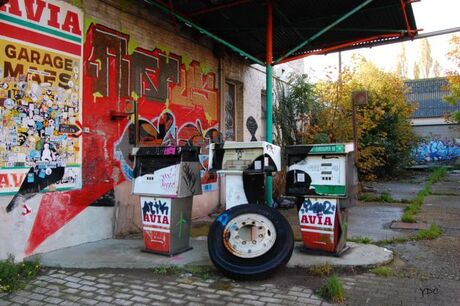 Het oude tankstation