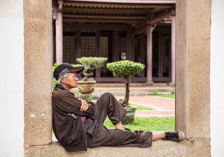 Wijze man in Taipei