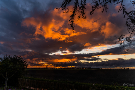 zonsondergang Zuienkerke 21 okt 2020-