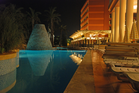 pool by night