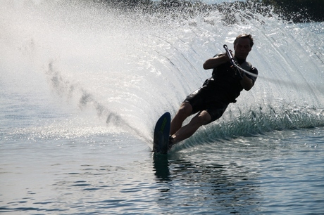 Mono op het meer van Genève
