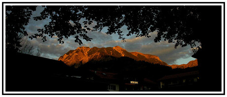 Zonsondergang in Oberstdorf