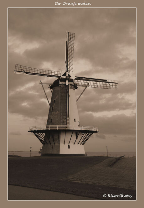 De Oranje molen in Vlissingen