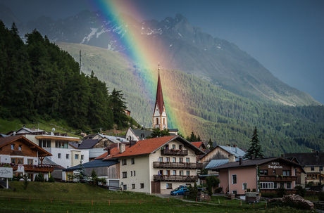 regenboog in Tirol