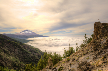 El Teide in the clouds