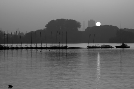 Zonsondergang Kralingse plas