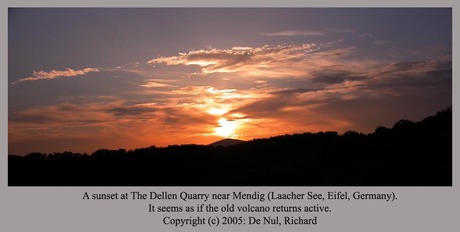 Zonsondergang of Vulkaanuitbarsting