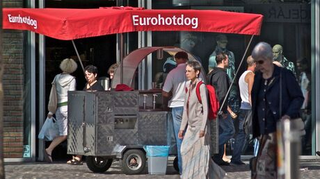 Hotdog happen in Praag