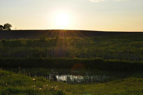 ondergaande zon