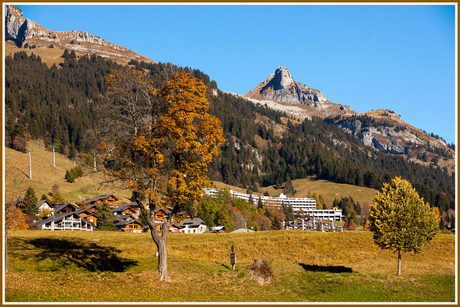 Leysin in de herfst