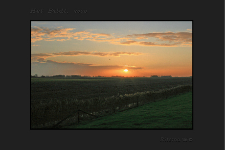 Bildtse zonsondergang