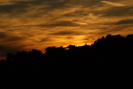 Zonsondergang in Toscane