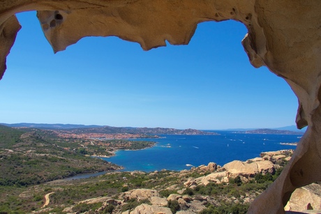 View from inside a cave