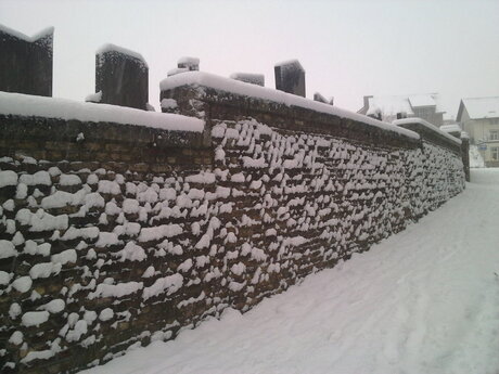 Gulpen in de sneeuw