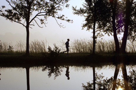 Joggen in de vroege ochtend