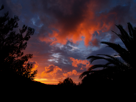 Sunset at the Villa