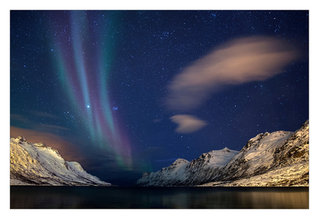 Noorderlicht boven Ersfjordbotn