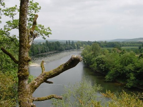 De Dordogne bij Blanzaguet