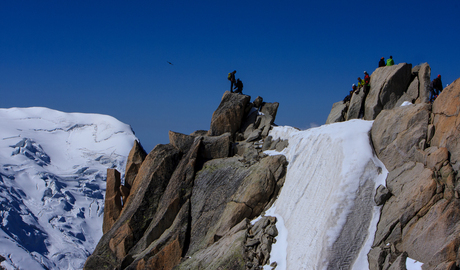 Genieten van de Mont Blanc