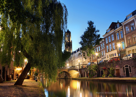 Oudegracht by night