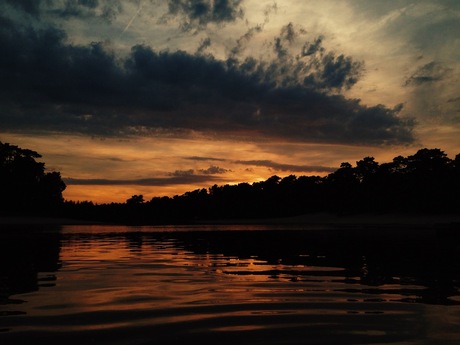 Sunset down the Lake