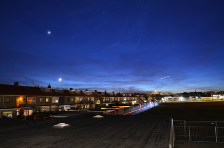 Moon, Venus and Stars