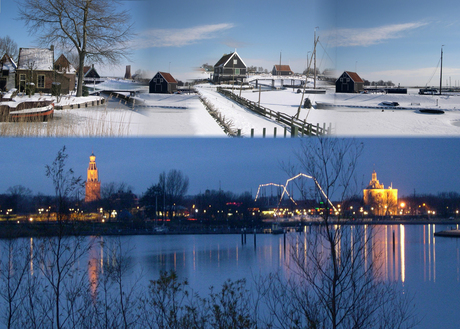 Skyline Enkhuizen met winter