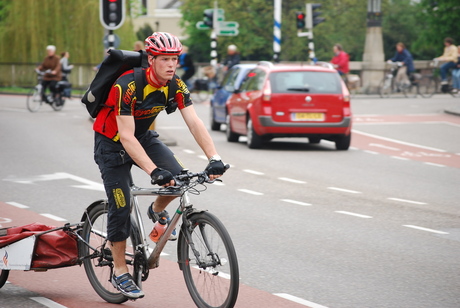 on the bike