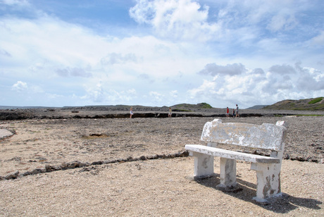 Bankje in Shete Boka Park Curacao