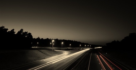 The empty road ahead.