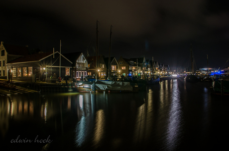 Harbor by night