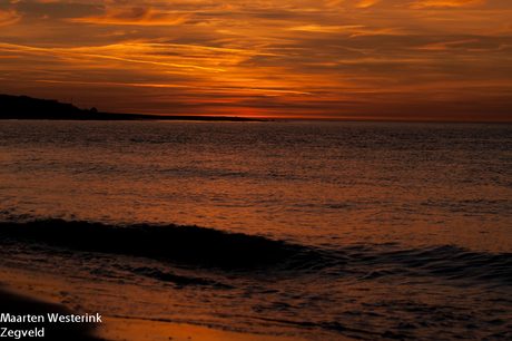 zonsondergang in Zeeland