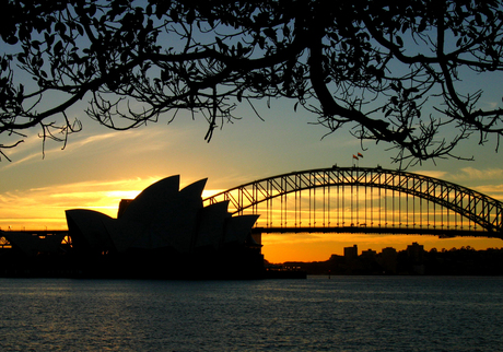 sunset in sydney