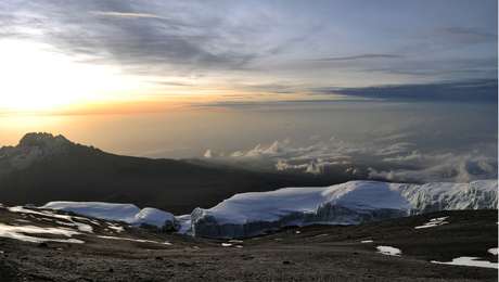 on top of Africa